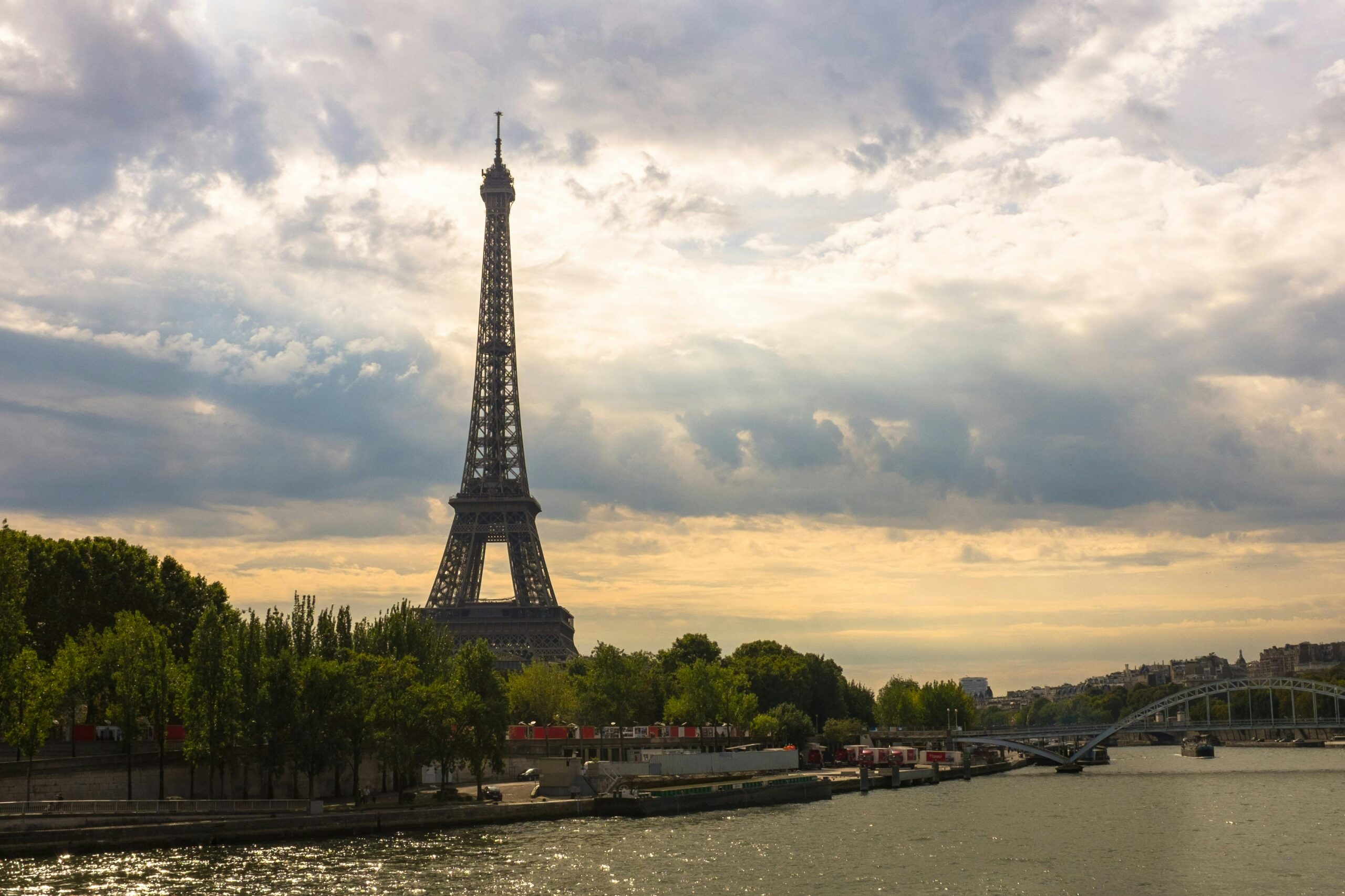 Eiffel Tower in front of River Seine