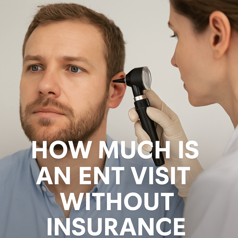 how much is an ent visit without insurance
