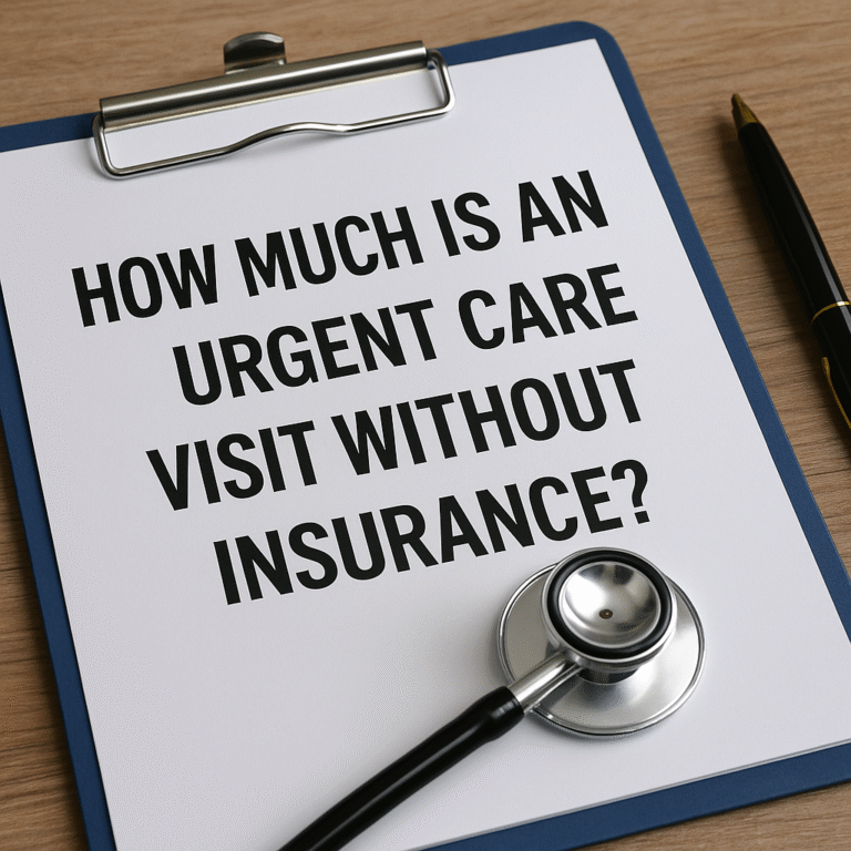 how much is an urgent care visit without insurance