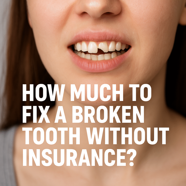 how much to fix a broken tooth without insurance