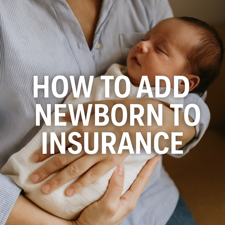 how to add newborn to insurance