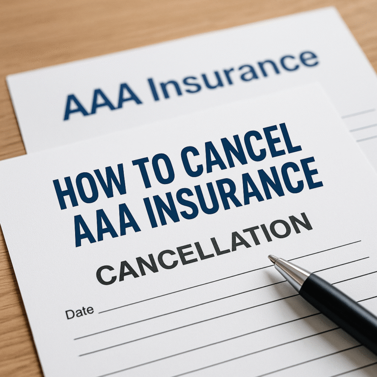 how to cancel aaa insurance