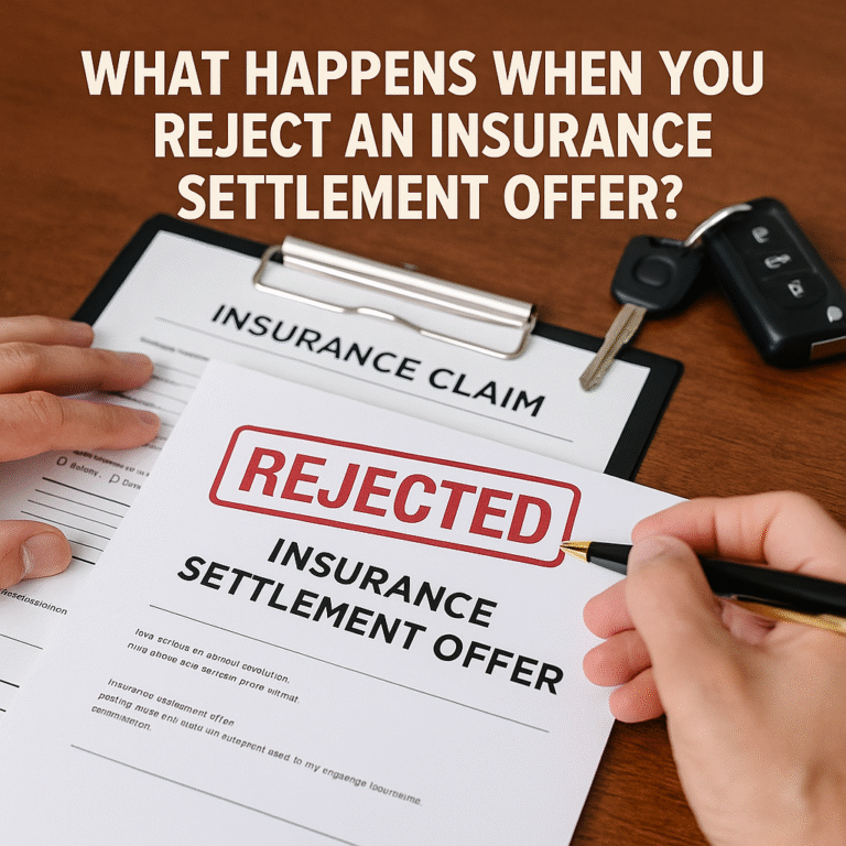 what happens when you reject an insurance settlement offer