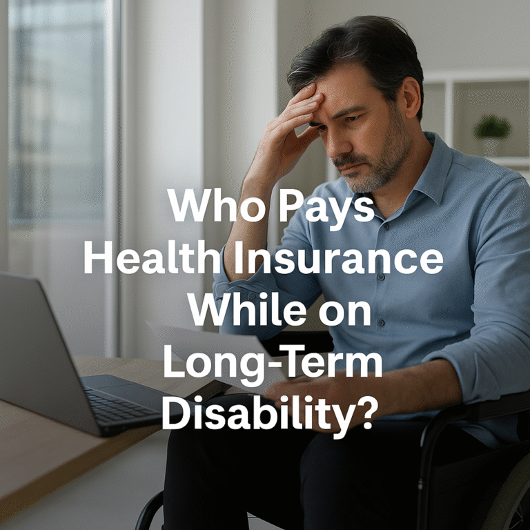 who pays health insurance while on long-term disability