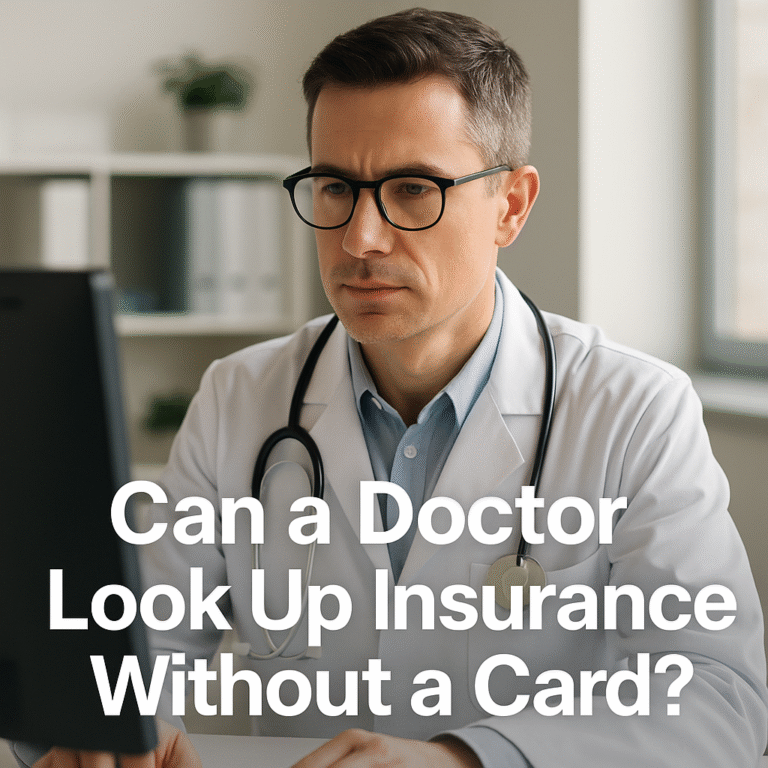 can doctor look up insurance without card