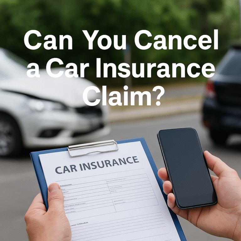 can you cancel a car insurance claim
