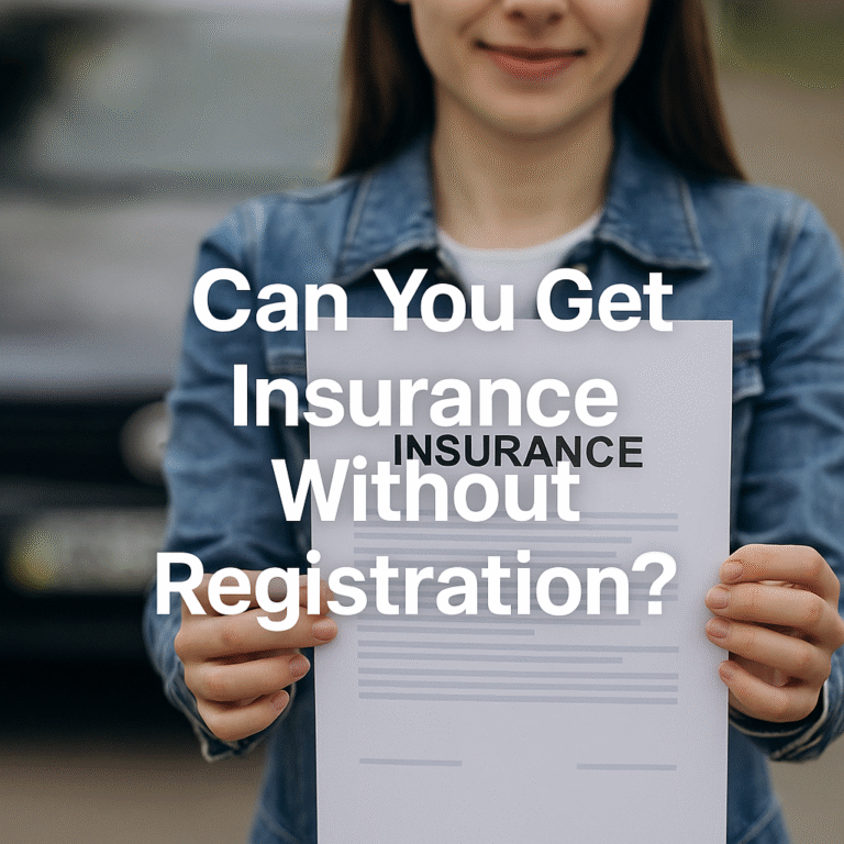 can you get insurance without registration