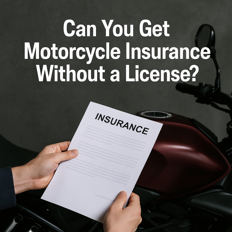 can you get motorcycle insurance without a license