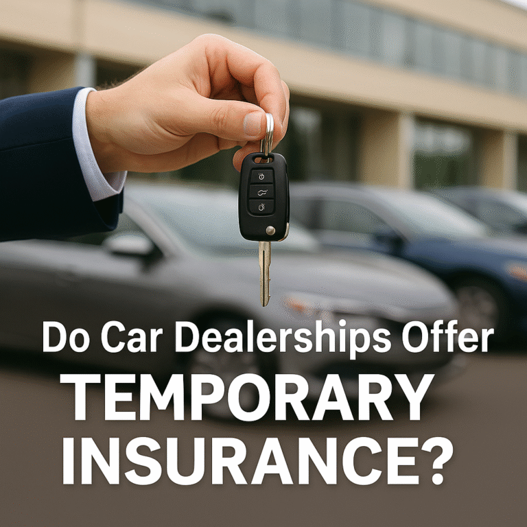 do car dealerships offer temporary insurance