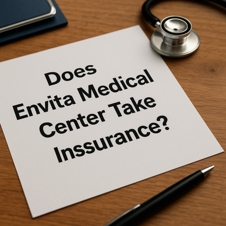 does envita medical center take insurance