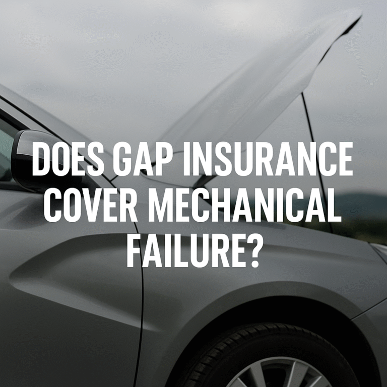 does gap insurance cover mechanical failure