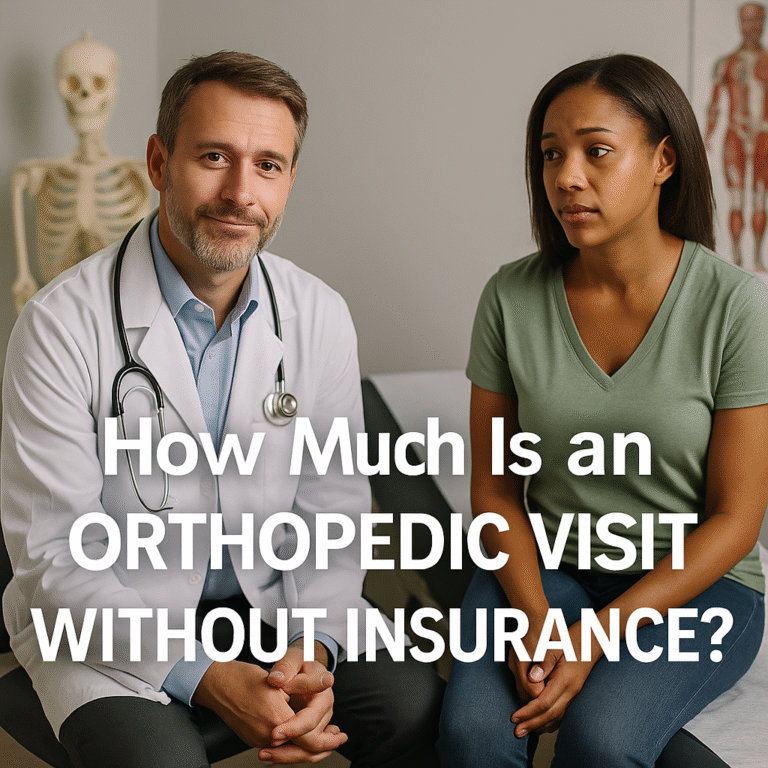 how much is an orthopedic visit without insurance