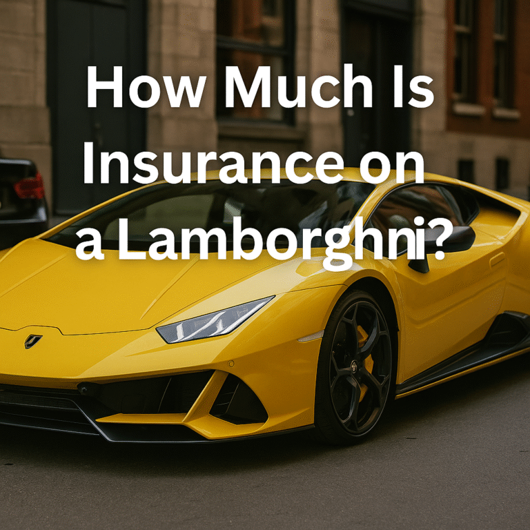 how much is insurance on a lamborghini