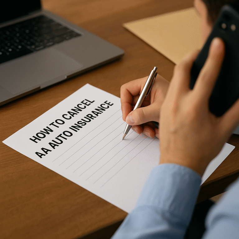 how to cancel aaa auto insurance