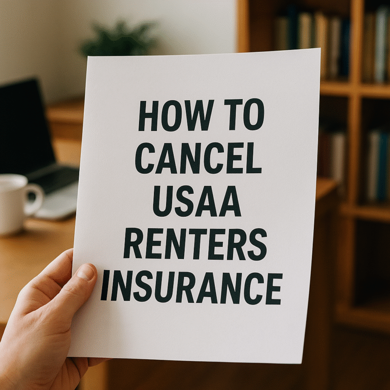 how to cancel usaa renters insurance