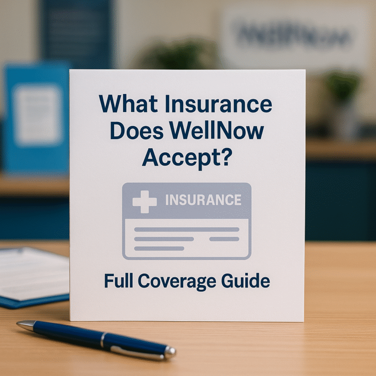 what insurance does wellnow accept