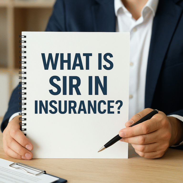 what is sir in insurance