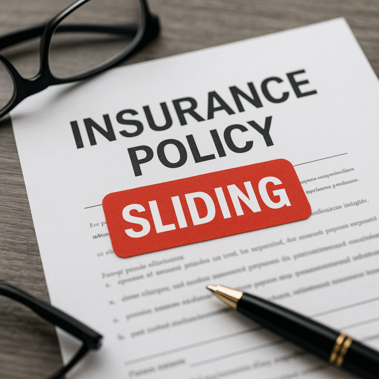 what is sliding in insurance