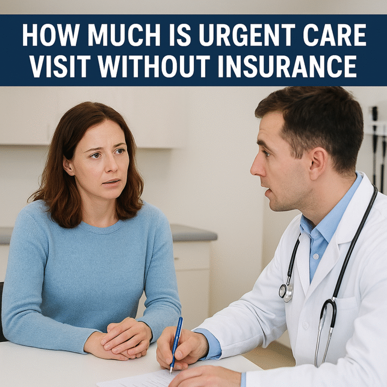 how much is urgent care visit without insurance